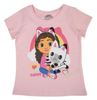 Tricou maneca scurta copii Gabby s Dollhouse Inimioare