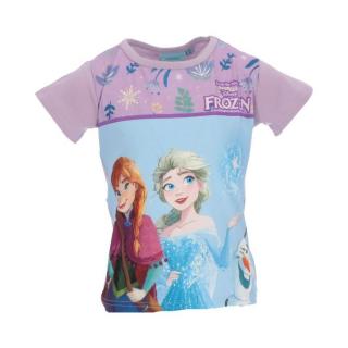 Tricou maneca scurta din bumbac Frozen Disney