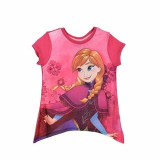 Tricou maneca scurta Frozen, roz, 5 ani