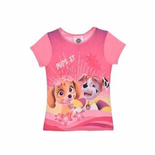 Tricou maneca scurta Paw Patrol Skye ,roz,3 ani