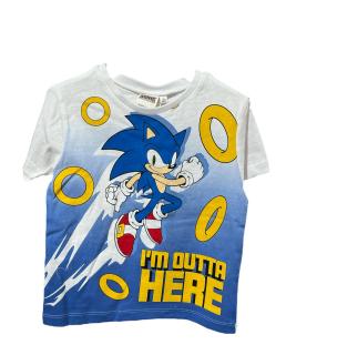 Tricou maneca scurta, pentru copii Sonic