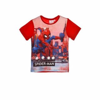 Tricou maneca scurta Spiderman, rosu, 6 ani