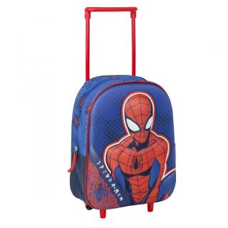 Troler gradinita 3D Spiderman, 31x25x10 cm, 1 compartiment
