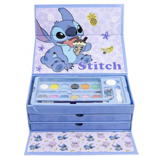 Trusa de colorat valiza Lilo  Stitch, 42 piese