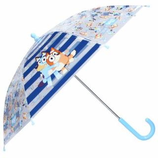 Umbrela de ploaie manuala pentru copii, Bluey Jump Into Fun, diametru 71 cm