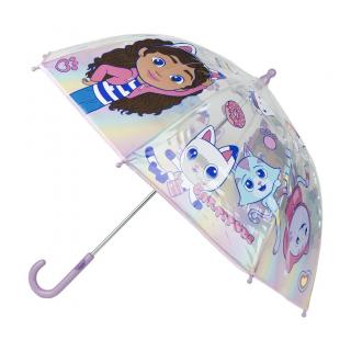 Umbrela de ploaie manuala pentru copii, Gabby s Dollhouse 45 cm