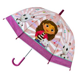 Umbrela de ploaie manuala pentru copii, Gabby s Dollhouse, diametru 69 cm