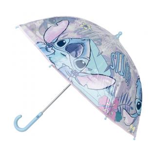 Umbrela de ploaie manuala pentru copii, Lilo  Stitch Love 45 cm