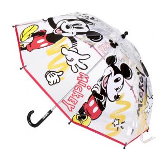 Umbrela de ploaie manuala pentru copii, Mickey Mouse Disney, diametru 71 cm