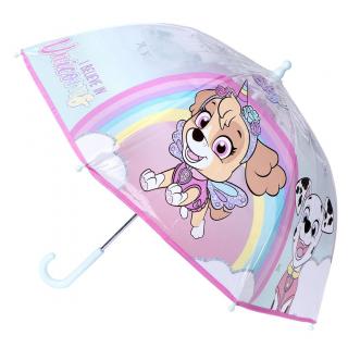 Umbrela de ploaie manuala pentru copii, Paw Patrol Skye, diametru 71 cm