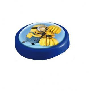 Veioza lampa Led push Minions 14 cm albastra