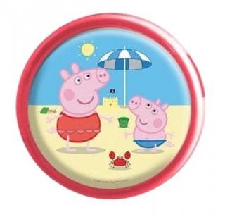 Veioza lampa Led push Peppa Pig 14 cm rosu