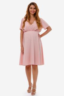 Blush Pink - Rochie diafana pentru sarcina si alaptare