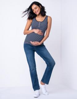 Slim Mama Jeans - Blugi pentru Gravide croiala dreapta - Transport Gratuit