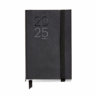 Agenda Passport 90x140 flex zilnica Sewn Luxor Black CAT MR25, Miquelrius