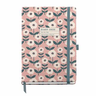 Agenda Plus 155x213 zilnica Sewn Bloom Natura MR25, Miquelrius