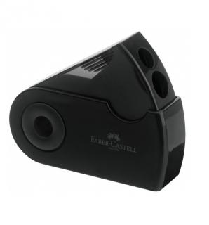 ASCUTITOARE PLASTIC DUBLA SLEEVE Black,FABER-CASTELL