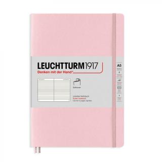 Caiet A5 Coperta Flexibila Roz Pastel Leuchtturm