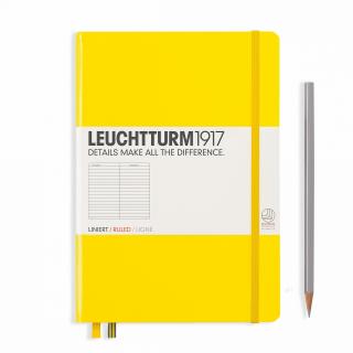 CAIET A5 LINIAT COPERTA RIGIDA GALBEN LEUCHTTURM