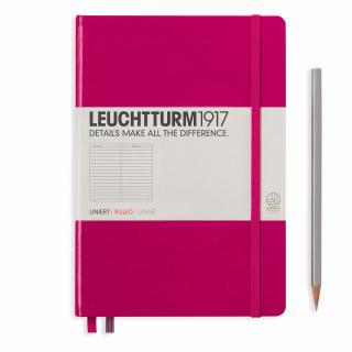 CAIET A5 LINIAT COPERTA RIGIDA MAGENTA LEUCHTTURM