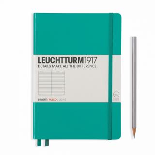 Caiet A5 Liniat Coperta Rigida Turcoaz, Leuchtturm1917
