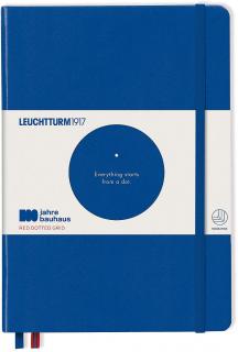 CAIET A5 PUNCTAT COP. RIGIDA ALBASTRU ROYAL BAUHAUS LEUCHTTURM