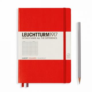 CAIET A5 PUNCTAT COP. RIGIDA ROSU LEUCHTTURM1917