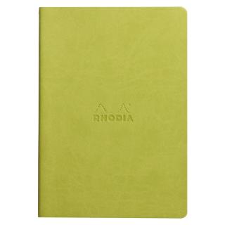 Caiet A5 Rhodia Rhodiarama Sewn Spine Anise Green, Punctat