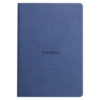 Caiet A5 Rhodia Rhodiarama Sewn Spine Sapphire Blue, Punctat