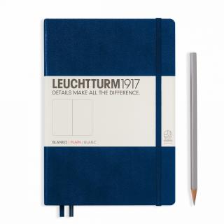 CAIET A5 VELIN COP. RIGIDA ALBASTRU NAVY LEUCHTTURM1917