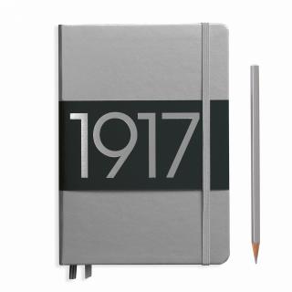 CAIET A5 VELIN COP. RIGIDA ARGINTIU LEUCHTTURM1917