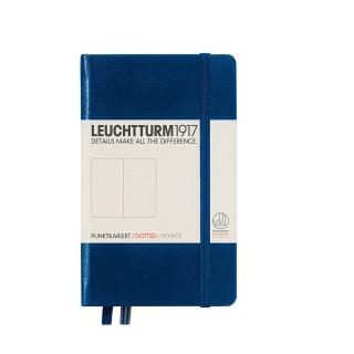 CAIET A6 PUNCTAT COP. RIGIDA ALBASTRU NAVY LEUCHTTURM1917