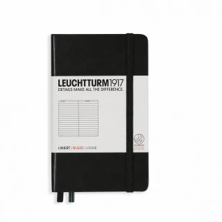CAIET A6 VELIN COP. RIGIDA NEGRU LEUCHTTURM1917