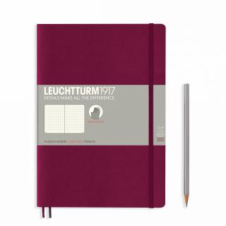 Caiet B5 Coperta Flexibila Bordeaux, Leuchtturm1917