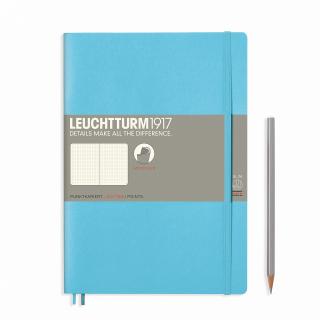 CAIET B5 VELIN COP. FLEXIBILA BLEU LEUCHTTURM1917