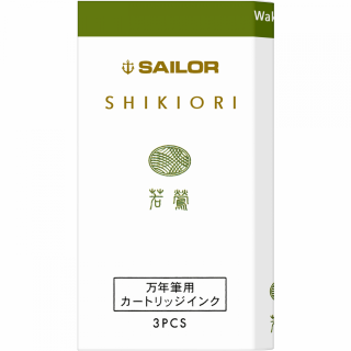 Cartuse Cerneala 3 Set Sailor SHIKIORI Standard SPRING WAKAUGUISU - Green