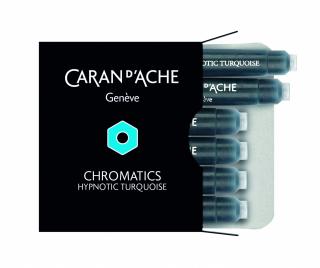 Cartuse Cerneala Chromatics Hypnotic Turquoise set 6  buc Caran d Ache