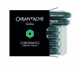 Cartuse Cerneala Chromatics Vibrant Green set 6  buc Caran d Ache