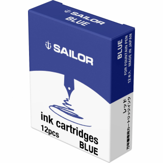 Cartuse cerneala Jentle Blue - set 12 buc, Sailor