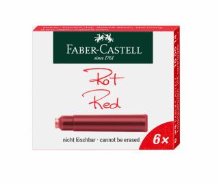 Cartuse Cerneala Mici Rosu Faber-Castell 6 buc cutie