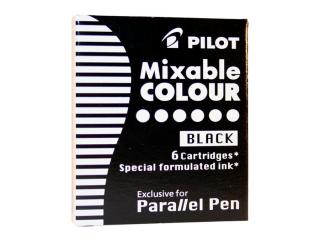 CARTUSE CERNEALA PILOT BLACK PARALLEL PEN, SET 6 BUC