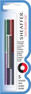 Cartuse Cerneala Sheaffer Skrip Assorted Permanent set 5 buc