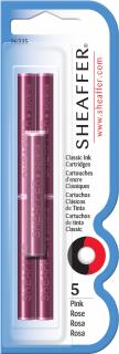 Cartuse Cerneala Sheaffer Skrip Pink Permanent set 5 buc