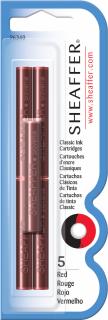 Cartuse Cerneala Sheaffer Skrip Red Permanent set 5 buc