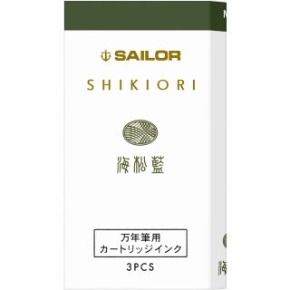 Cartuse cerneala Shikiori Spring Miruai Green - set 3 buc, Sailor