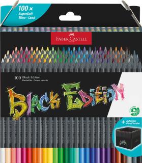 Creioane Colorate 100 Culori Black Edition, Faber-Castell