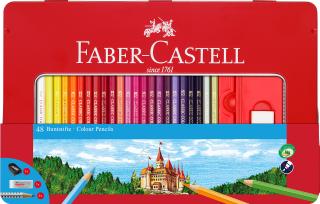 Creioane Colorate 48 Culori + 4 Accesorii, Faber-Castell