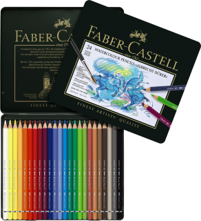 CREIOANE COLORATE ACUARELA A.DURER 24 CULORI FABER-CASTELL