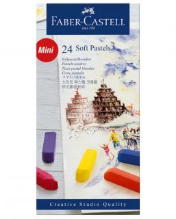 CREIOANE PASTEL SOFT MINI 24 CULORI FABER-CASTELL