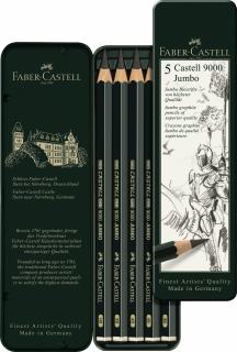 CREION GRAFIT CASTELL 9000 JUMBO FABER-CASTELL SET 5 BUC